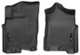 Husky Liners 2016 Nissan Titan XD Crew Cab WeatherBeater Front Row Black Floor Liners