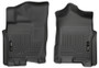 Husky Liners 2016 Nissan Titan XD Crew Cab WeatherBeater Front Row Black Floor Liners
