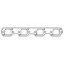 Cometic Ford Windsor .060in HTS Exhaust Mani Gasket Set