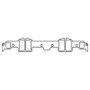 Cometic Chevrolet 348/409 W-Series Big Block V8 .059 Fiber Intake Manifold Gasket Set No Crossover