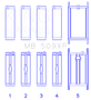 King Engine Bearings Chevrolet 400 V8 (Size STDX) Main Bearing Set
