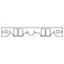 Cometic Chevy Gen1 Small Block V8 .059in CFM-20 Intake Mani Gasket Set