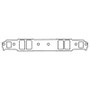 Cometic Chevy Gen1 Small Block V8 .094in Fiber Intake Mani Gskt Set-1.240in x 2.100in Rectangle Port