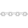 Cometic Ford 302/351W V8 Exhaust Manifold Gasket .060in HTS 1.250in X 1.480in Port 20 Pack