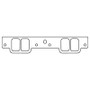 Cometic Chevy Gen-1 Small Block V8 .039in Fiber Intake Manifold Gasket Set - Brodix GB 2000 Heads
