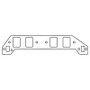 Cometic GM Gen-V/VI BB V8 .094in Fiber Intake Mani Gasket Set-2.460in x 1.860in Rect. Ports