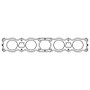 Cometic Ford 500 JC50 Pro Stock V8 .030in MLS Exhaust Manifold Gasket Set - 2.200in Round Port