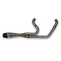 Intmdtr M8 Softail Shorty Brushed Ss W/black End Cap
