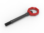 aFe CONTROL Front Tow Hook Red