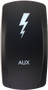 Dash Switch Rocker Face Aux Lights