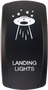 Dash Switch Rocker Face Landing Lights