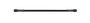 Goodridge 48in Universal Brake Line Assembly w/Black Zinc Fittings & Black Hose