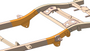 Rust Buster 1996-2002 Toyota 4Runner Mid-Rear Frame Repair Kit With C/A Mount - Right