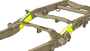 Rust Buster 1999-2006 Chevy & GMC Pick Up Truck ward Rear Frame Repair Kit - Left