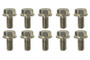 Moroso M8-1.25 x 16mm Non-Serrated Zinc Flange Bolt - 10 Pack