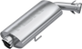 Single Slip-on System W/ 3" Oval Sport Muffler Chrome