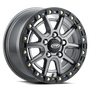 ITP SD10 Beadlock 15x7 / 5/4.5 BP / 6+1 Offset Grey w/ Black Ring Wheel
