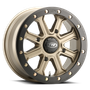 ITP Inertia Beadlock 15x7 / 4x156 BP / 40mm Offset Bronze w/ Black Ring Wheel