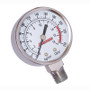 Kleinn Stem Mount Analog Chrome-Plated Air Gauge/ 0-250 PSI - 1/4In M NPT Inlet