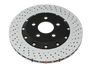 DBA 16-18 Ford Focus RS Front 5000 Series 2-Piece Drilled Rotor w/Black Hat