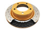 DBA 15-21 Nissan GT-R Nismo Front Left 5000 Series 2-Piece Drilled Rotor w/Black Hat