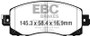 EBC Racing 22-23 Subaru WRX RP-X Racing Front Brake Pads