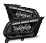 AlphaRex 10-12 Ford Mustang NOVA-Series LED Projector Headlights Blk w/Activ Light & Seq.Sig /SB DRL