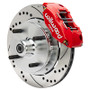 Wilwood 70-72 Porsche 914 Front Powerlite Brake Kit Drilled & Slotted - Red