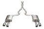 Corsa 24+ Ford Mustang Dark Horse 5.0L 3in Dual Rear Exit Cat-Back w/Twin 4.5in Polish Straight Tip