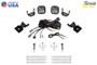 Diode Dynamics 14-18 Polaris RZR XP Stage Series SS5 A-Pillar Pod Kit - Sport White Combo