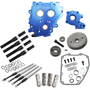 S&S Cycle 2006 Dyna/2007+ BT Gear Drive Cam Chest Kit w/o Cam - Black Pushrod Tubes