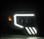 AlphaRex 09-14 Ford F-150 PRO-Series Projector Headlights Plank Style Black w/Activ Light/Seq Signal