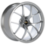 BBS RI-D 21x10.5 5x112 ET10 Diamond Silver Wheel -82mm PFS/Clip Required