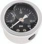 Bikers Choice 0-60 PSI Oil Pressure Gauge Carbon Face Stainless Bezel Liquid Filled Universal Custom