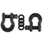 Borne Off-Road 3/4 Steel D-Ring Shackle Set 2 Pieces - Gun Metal