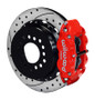 Wilwood Narrow Superlite 4R Rear Kit 14in Drilled Red G-Body W/ 2.62in Axle Offset