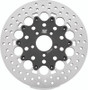 Twin Power 08-Up FLH FLT Rear 11.8 Floating Rotor W/Holes Black