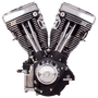 S&S Cycle 84-99 BT V111 Long Block Engine - Wrinkle Black