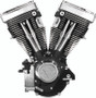 S&S Cycle 84-99 BT V80 Long Block Engine - Wrinkle Black