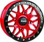 DragonFire Racing Typhon Wheel 15X7 4/156 5+2 +10 Machined Red