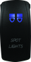 DragonFire Racing Lighted Switch Spot Light On/Off Blue