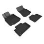 3D MAXpider 13-17 Lexus Ls460 Kagu Floor Mat- Black R1 R2