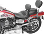 Mustang 06-17 Harley Dyna Wide Touring Solo Seat w/ Driver Backrest - Black
