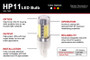 Diode Dynamics 7443 LED Bulb HP11 LED - Red (Pair)