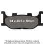 EBC 06-08 Yamaha CP 250 Morphus Front Left Sintered HH/R Brake Pads