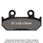 EBC 87-90 Honda CBR 600 F Hurricane Front Left/Right Sintered HH/R Brake Pads