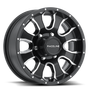 Raceline 860M Mamba 15x5in / 5x114.3 BP / -0.125mm Offset / 3.190mm Bore - Black & Machined Wheel