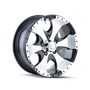 ION Type 136 15x6 / 6x139.7 BP / 0mm Offset / 108mm Hub Black/Machined Wheel