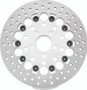 Twin Power 84-17 Big Twin Exc 08-17 FLH FLT Rear 11.5 Floating Rotor Silver Holes
