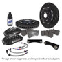 EBC Racing 08-21 Nissan 370Z Black Apollo-6 Calipers 355mm Rotors Front Big Brake Kit